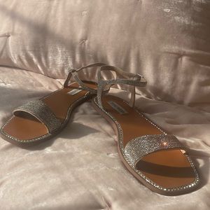 Steve Madden Rhinestone Sandal - Nisha-R Rhinestone